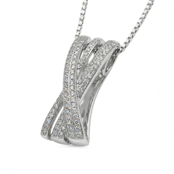 Diamantsmykke i 14 kt gull med diamanter 0,26 ct W-SI - 10250026